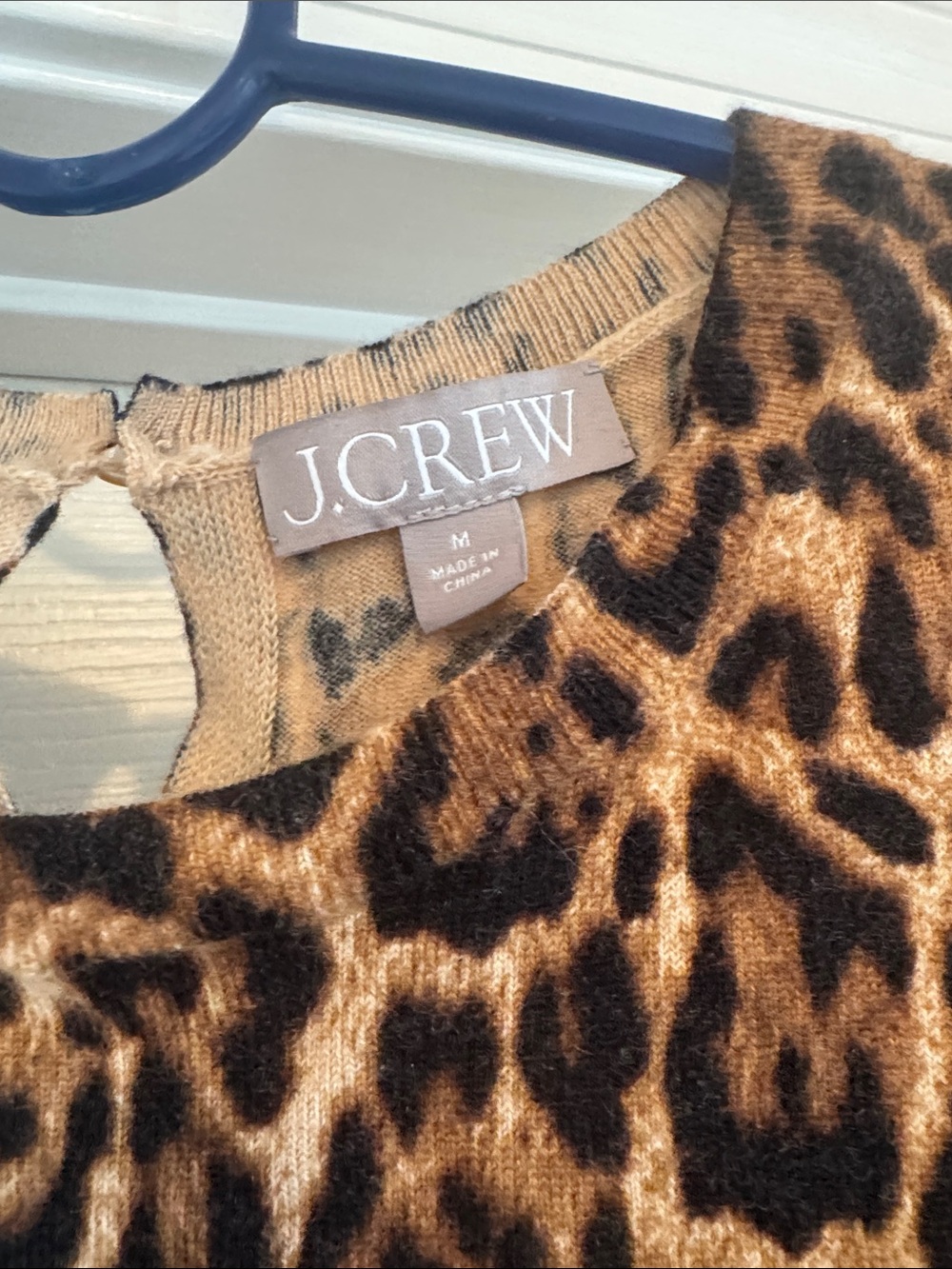 J.Crew Cashmere Leopard-Print Shell - Picture 4 of 5